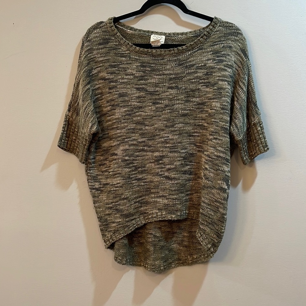 Eyelash couture camo sweater